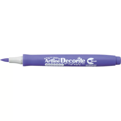Marcador Artline Decorite roxo pastel com ponta pincel