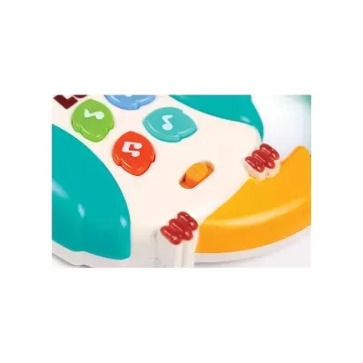 Brinquedo infantil colorido de plástico com botões musicais