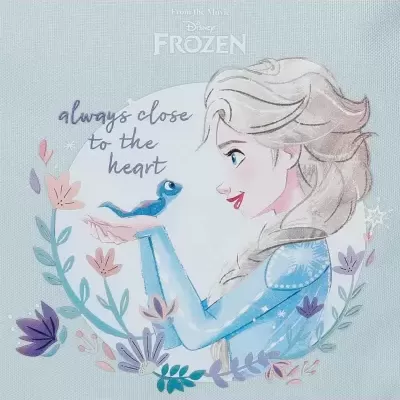Ilustração Elsa Disney Frozen com texto e flores