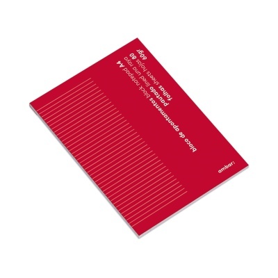 Livro com capa vermelha e texto branco inclinado