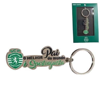 Chaveiro do Sporting Clube de Portugal com texto para pai