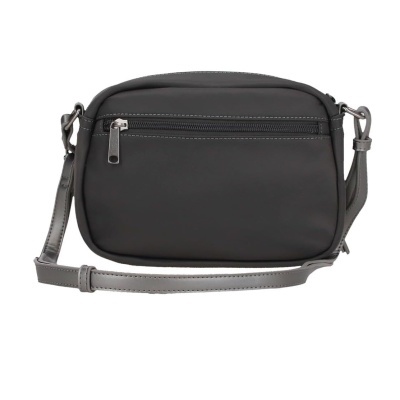 Mala tiracolo preta com fecho e alça ajustável