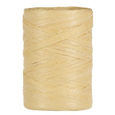 Rolo de ráfia natural bege