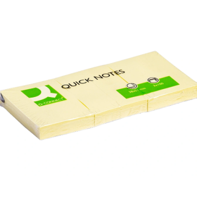 Bloco de notas adesivas amarelas Quick Notes Dodocool