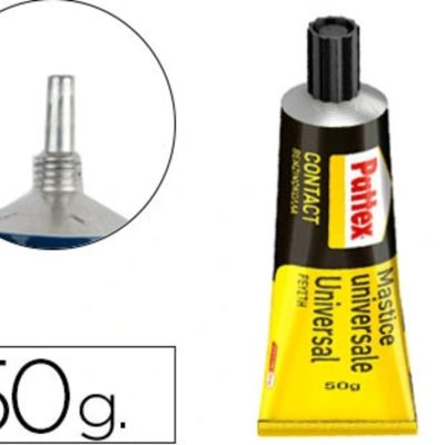 Tubo de cola Pattex Mastice Universale Universal 50g amarelo e preto com tampa preta