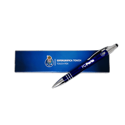 Caneta FC Porto azul com caixa azul