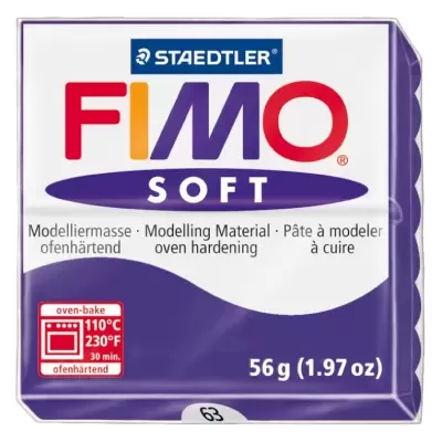 Pacote de massa para modelar FIMO SOFT STAEDTLER 56 g com instruções de cozedura