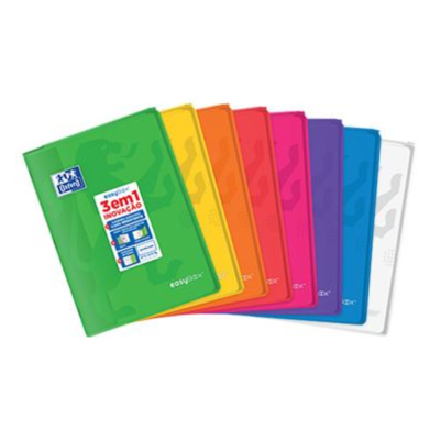 Conjunto de capas de fichário coloridas em plástico com etiqueta 3em1 NOVO AÇO