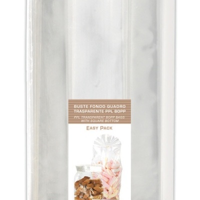 Pacote transparente com sacos de plástico para embalamento