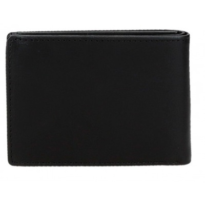 Carteira masculina de couro preto