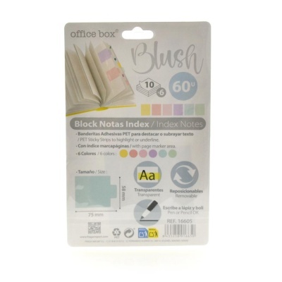 Bloco de notas autoadesivo Blush da office box