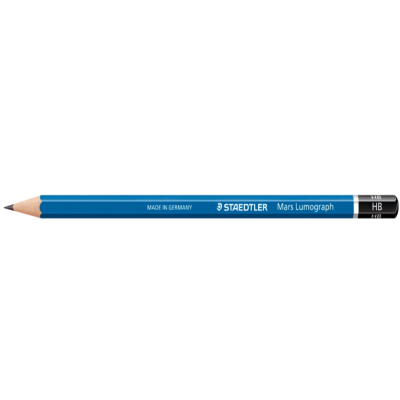 Lápis de grafite Staedtler Mars Lumograph HB azul e preto