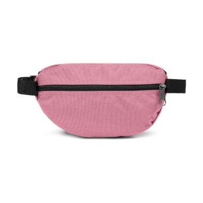 Bolsa de cintura rosa com fecho de correr preto