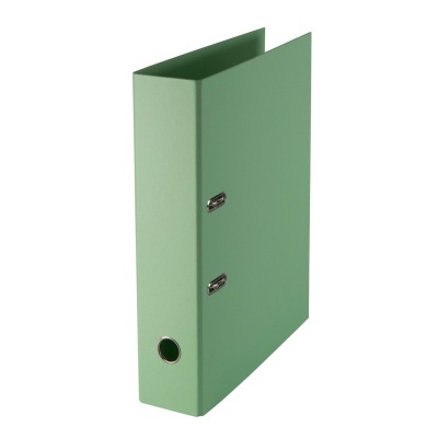 Pasta de arquivo verde com fechos metálicos