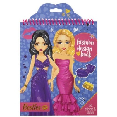 Livro de design de moda com ilustrações de duas mulheres e texto na capa