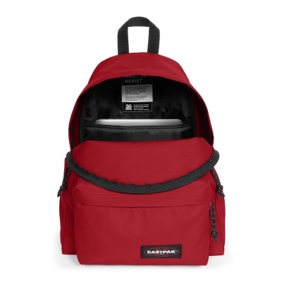 Mochila vermelha Eastpak com bolso frontal e interior preto