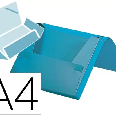 Estojo azul de cartão para documentos A4