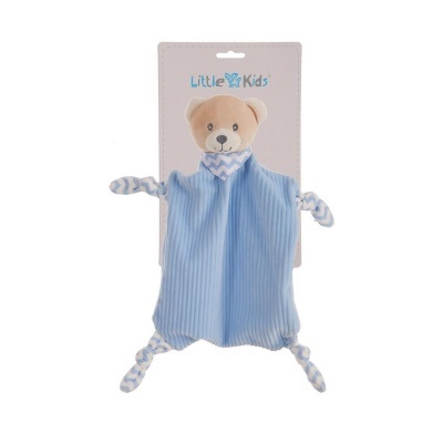 Brinquedo de pelúcia para bebé em forma de urso azul