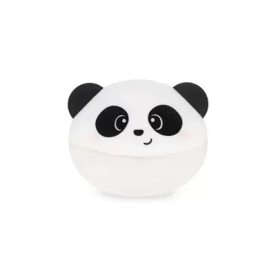 Boneco de pelúcia panda branco e preto