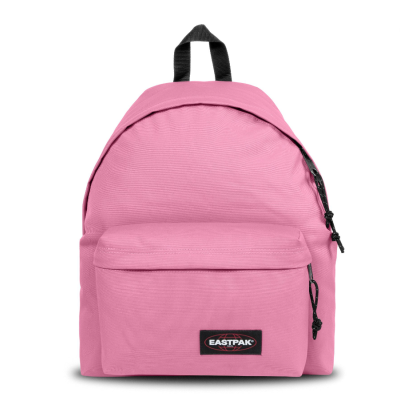 Mochila rosa Eastpak com bolso frontal e fechos de correr pretos