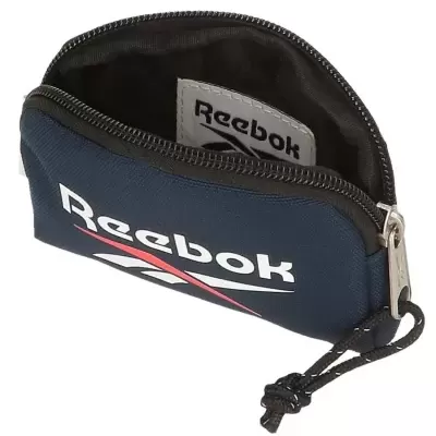 Bolsa pequena azul escuro Reebok com fecho