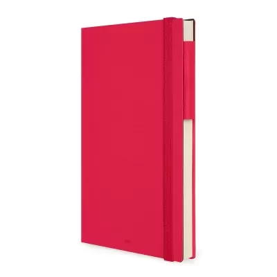 Caderno vermelho capa dura com elástico