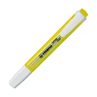 Marcador amarelo Stabilo Write-4-You com tampa branca