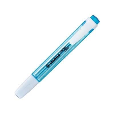 Marcador STABILO Swing Cool azul com tampa branca