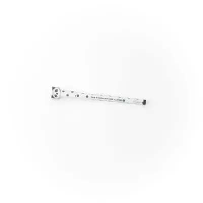 Régua branca com pontos pretos e texto 'THE RULES OF YOUR HABITS'