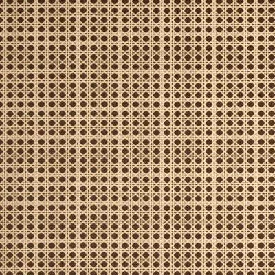 Padrão geométrico bege e castanho escuro com desenhos de círculos e linhas