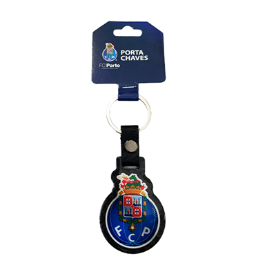 Porta-chaves FC Porto com brasão e embalagem azul