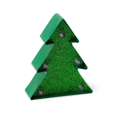 Árvore de Natal decorativa verde com luzes