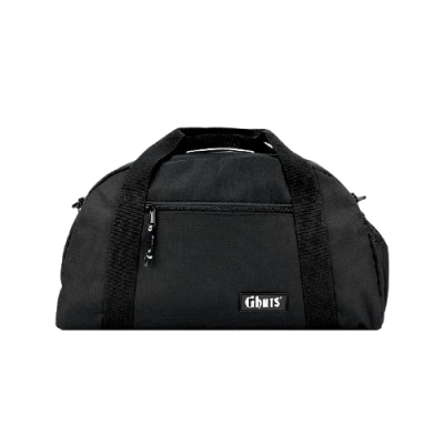 Mala desportiva preta Ghuts com bolso frontal e alças de mão