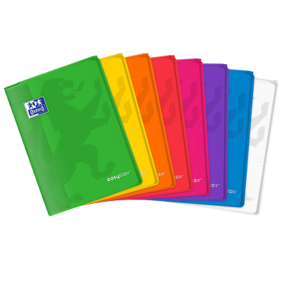 Cadernos Oxford cores variadas com capas plásticas foscas