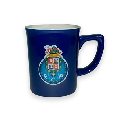 Caneca azul escura com emblema do FC Porto