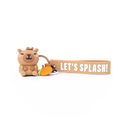 Porta-chaves de coala de silicone com fitilho LET'S SPLASH!