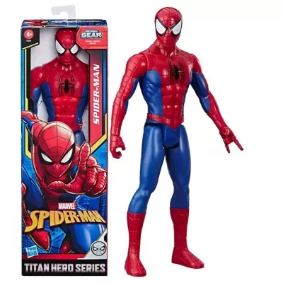 Figura de ação Spider-Man da Marvel com embalagem colorida