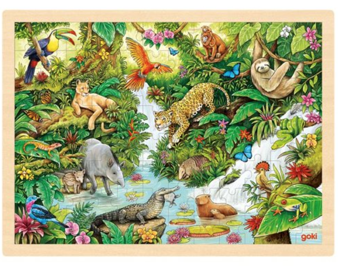 Animais Selvagens | Puzzle de Peças GRANDE Animais Selvagens | Puzzle de Peças GRANDE