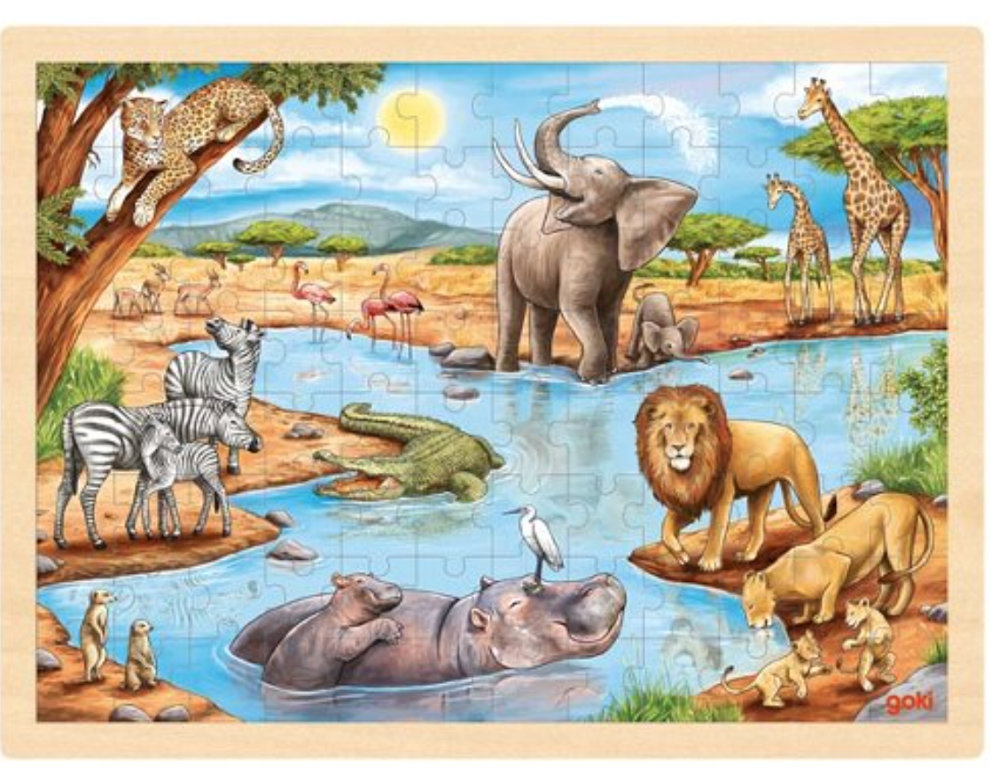 Puzzle de Peças GRANDE | Savana Africana Puzzle de Peças GRANDE | Savana Africana