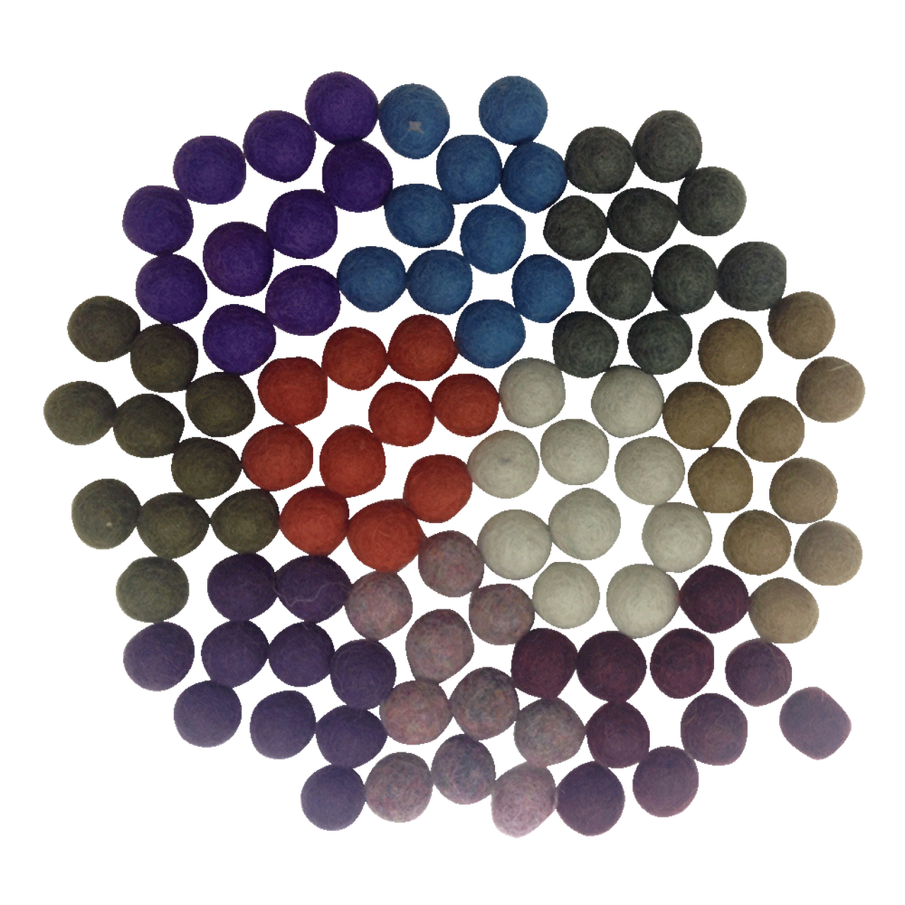 Inverno Conjunto Sensorial Pompons de Lã | Bosque Feliz Inverno Conjunto Sensorial Pompons de Lã | Bosque Feliz