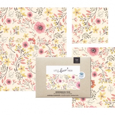 BeesWax Wrap | Set de 3 | Flores
