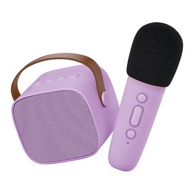Microfone e Coluna Lilás | Lalarma