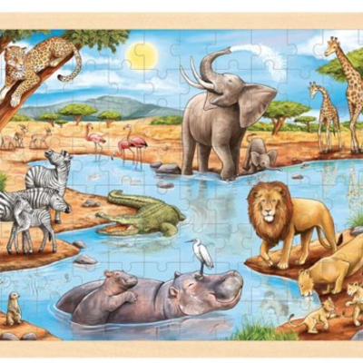 Puzzle de Peças GRANDE | Savana Africana