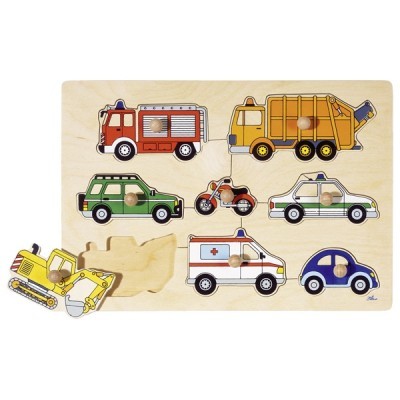Puzzle de Pegas Meios de Transporte - Goki