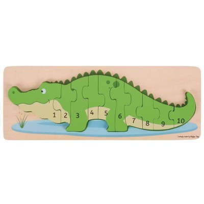 Crocodilo Puzzle de Números | BigJigs