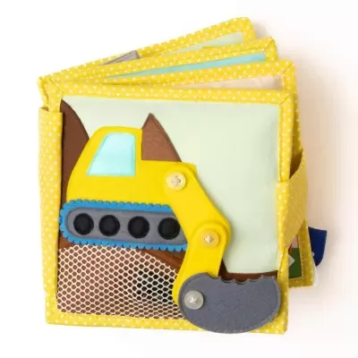 Escavadora | Livro Sensorial | Quiet Book