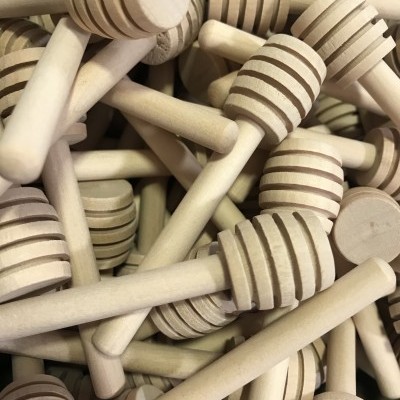 Colher de Mel Pequena de Madeira | Bosque Feliz