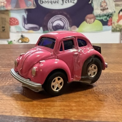 Mini Beetle Carocha Rosa | Carro Miniatura