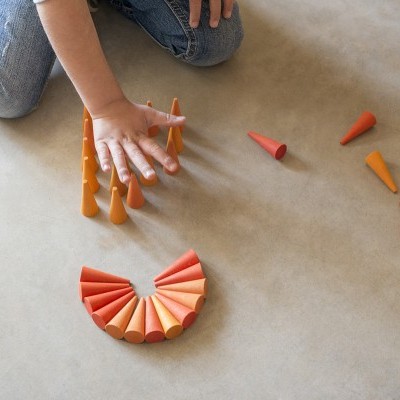 Cones Laranjas Peças Soltas