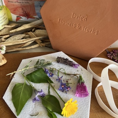 Prensa de Flor e Folhas Terracota  | Microondas e Forno